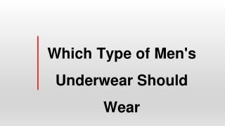 Best Innerwear Online For Men's in India