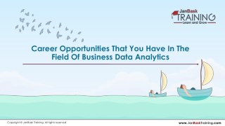 Career In Field Business Data Analytics
