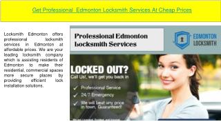Professional Edmonton Locksmith Services
