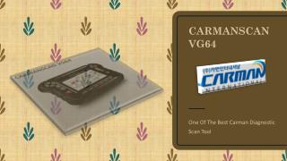 Diagnostic Scan Tool: CARMANSCAN VG64