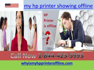 my hp printer showing offline