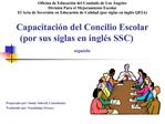 Oficina de Educaci n del Condado de Los ngeles Divisi n Para el Mejoramiento Escolar El Acta de Inversi n en Educaci n