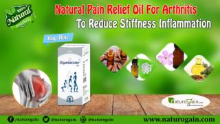 Natural Pain Relief Oil for Arthritis to Reduce Stiffness Inflammation