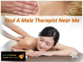 Find A Male Therapist Near Me