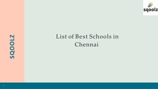 top schools in chennai