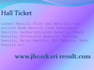 Hall Ticket