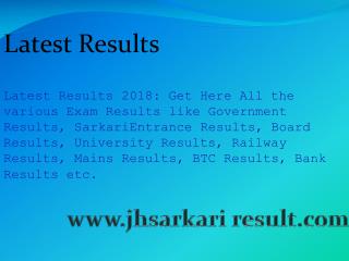 Latest Results