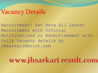 Vacancy Details