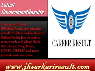 Latest governmentresults