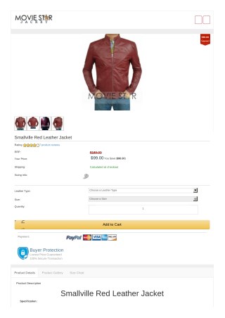 Smallville Red Leather Jacket
