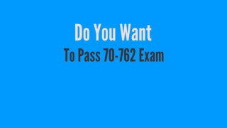 70-762 Questions | MCSA 70-762 Exam 2018