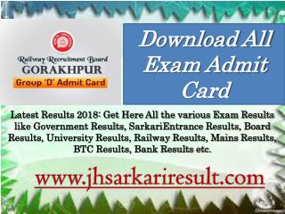 Download All Exam Admit Card