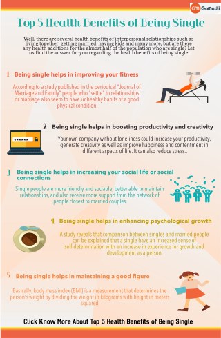 Do You Know Top 5 Health Benefits of Being Single
