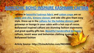 BOHOCHIC BOHO INSPAIRE KASHMIRI CAFTAN