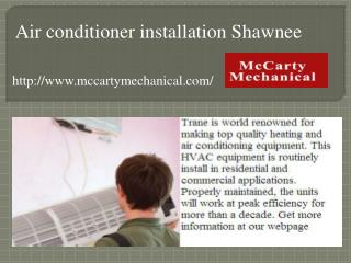 Air conditioner installation Shawnee