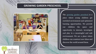 El Segundo preschool|Growing Garden Preschool