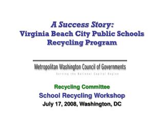 Virginia Beach City Public Schools Recyclying