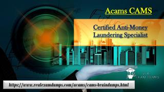 Download Exact Acams CAMS Exam Study Guide - Acams CAMS Exam Dumps