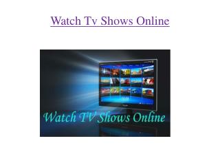 Watch Tv Shows Online By YTS