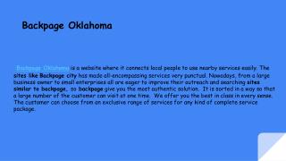 Alternative to backpage | site similar to backpage | sites like backpage | backpage Oklahoma