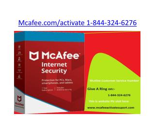 mcafee activate | 1-844-324-6276 | mcafee.com/activate