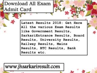 Download All Exam Admit Card