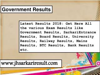 Government Results