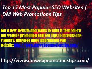 Top 15 Most Popular SEO Websites