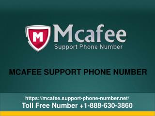 Help For Your McAfee Antivirus? Contact The McAfee Support Phone Number- Free PPT