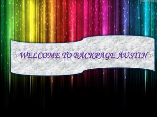 Backpage Austin| Alternative to Backpage| Site Similar to Backpage.