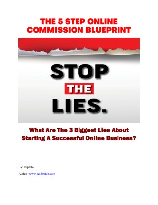 5 STEP ONLINE SUCCESS BLUEPRINT