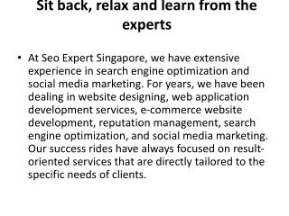 SEO Expert Singapore, Best SEO Services Company Singapore