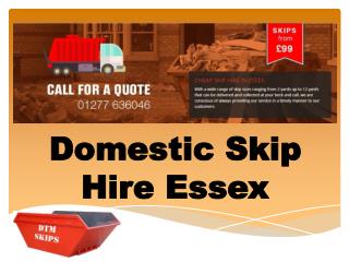 Domestic Skip Hire Essex
