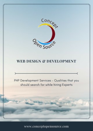 Hire Dedicated PHP Developers From Concept Open Source