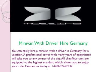 Minivan With Driver Hire Germany
