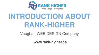 Introduction To Rank Higher | Vaughan Web Design Company