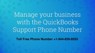 Manage Your Business With The QuickBooks Support Phone Number- Free PDF