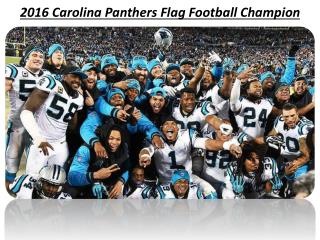 2016 Carolina Panthers Flag Football Champion