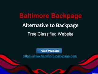 Baltimore backpage | sites like backpage | site similar to backpage | alternative to backpage