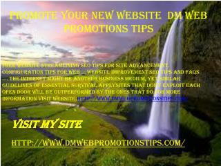 Promote Your New Website | DM Web Promotions Tips