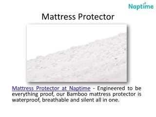 Double Mattress Protector at Naptime Australia