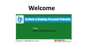 Download Bank Of Baroda Result 2018 - Collect BOB PO Exam Result, Score Card