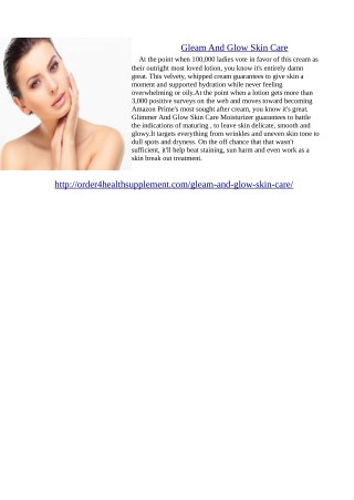 http://order4healthsupplement.com/gleam-and-glow-skin-care/