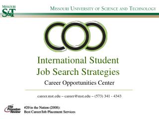 International Student Job Search Strategies