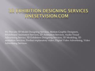 3D Exhibition Designing Services