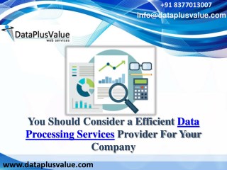 Impressive Data Processing Services to Run Effective Businesses