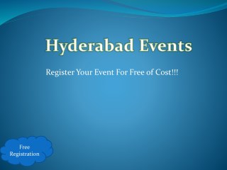 free events in Hyderabad | local events in Hyderabad | Hyderabad events