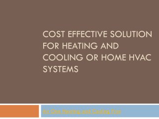 Who is the best HVAC Contractors for heating and cooling repairs in nj?