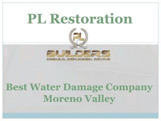 Best Water Damage Company Moreno Valley