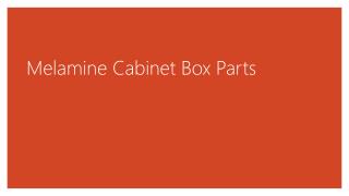Melamine Cabinet Box Parts